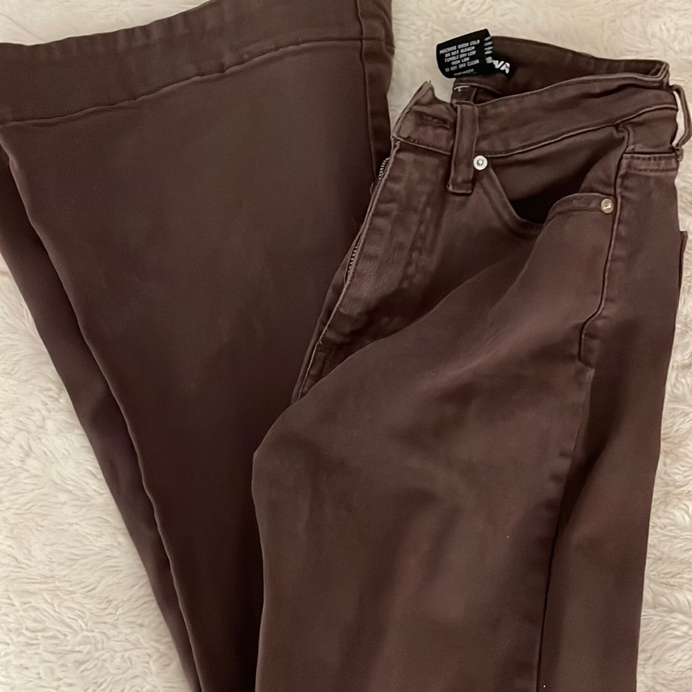 brown flair pants